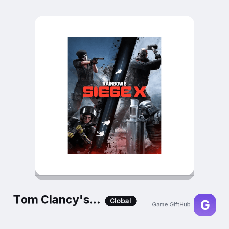 Tom Clancy's Rainbow Six® Siege X (Xbox, Credits) Gift Card — Xbox gift card at Game GiftHub
