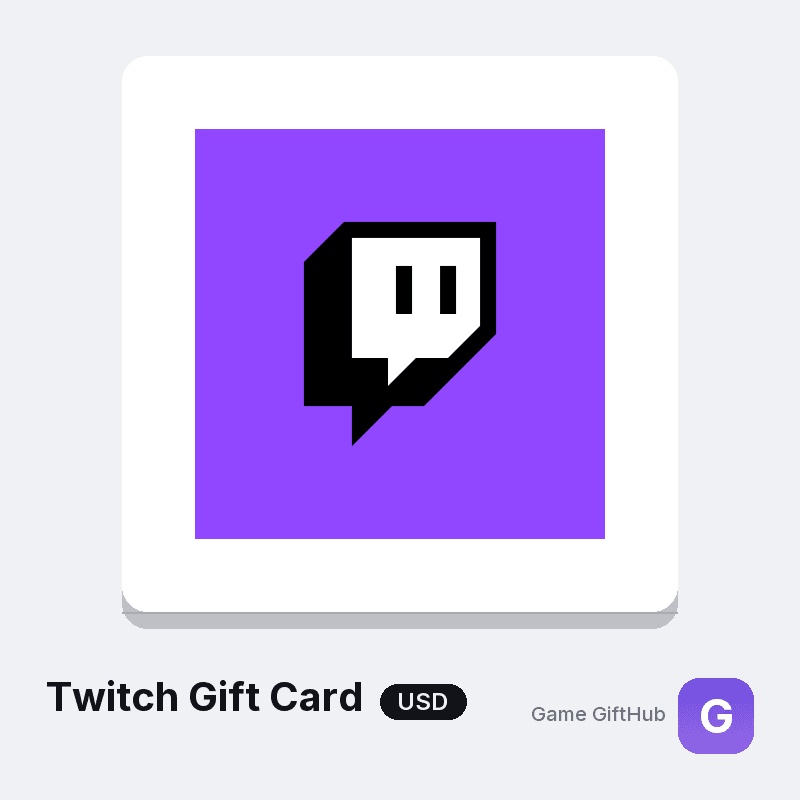 Twitch Gift Card USD Gift Card — Other gift card at Game GiftHub