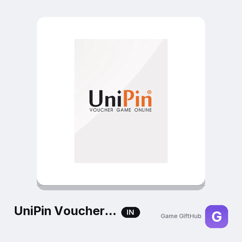 UniPin Voucher Gift Card IN Gift Card — Other gift card at Game GiftHub