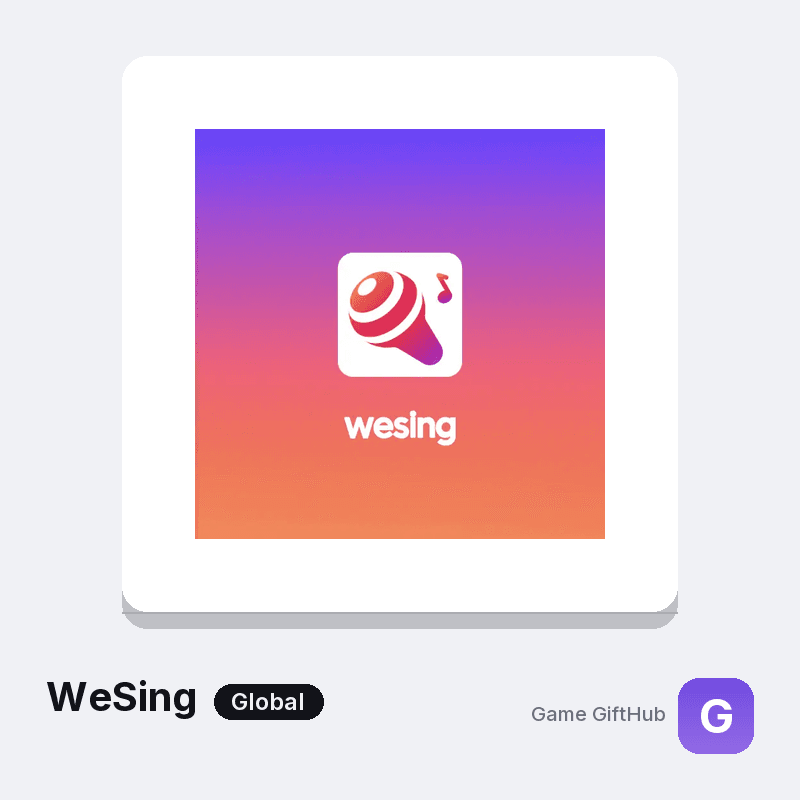 WeSing Kcoins top-up credited to your player account
