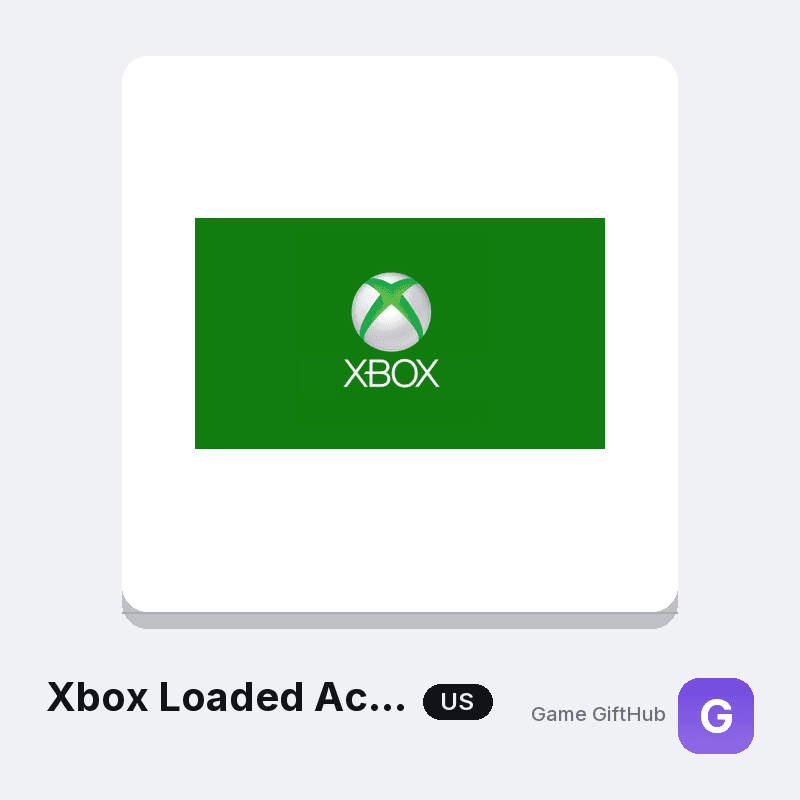 Xbox Loaded Accounts US Gift Card — Xbox gift card at Game GiftHub