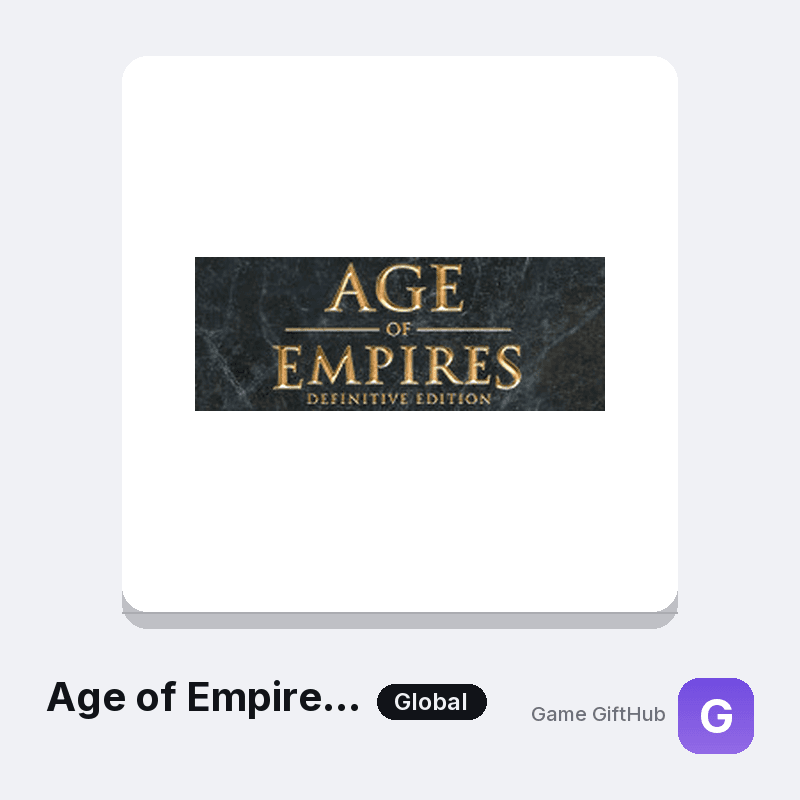 Age of Empires: Definitive Edition Game Key — Other game key at Game GiftHub