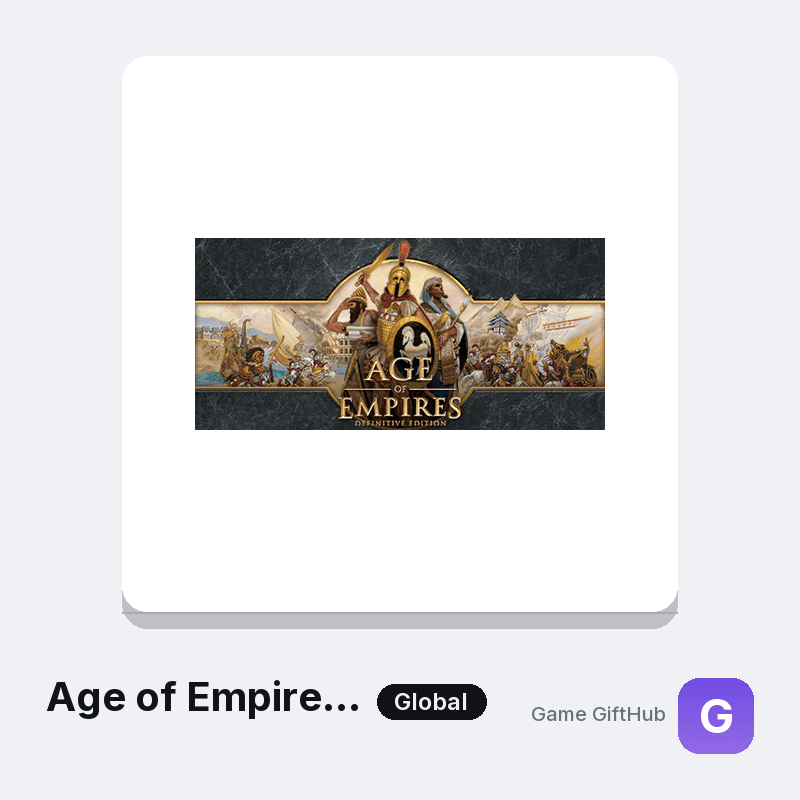 Age of Empires: Definitive Edition Gift Card — Steam gift card at Game GiftHub