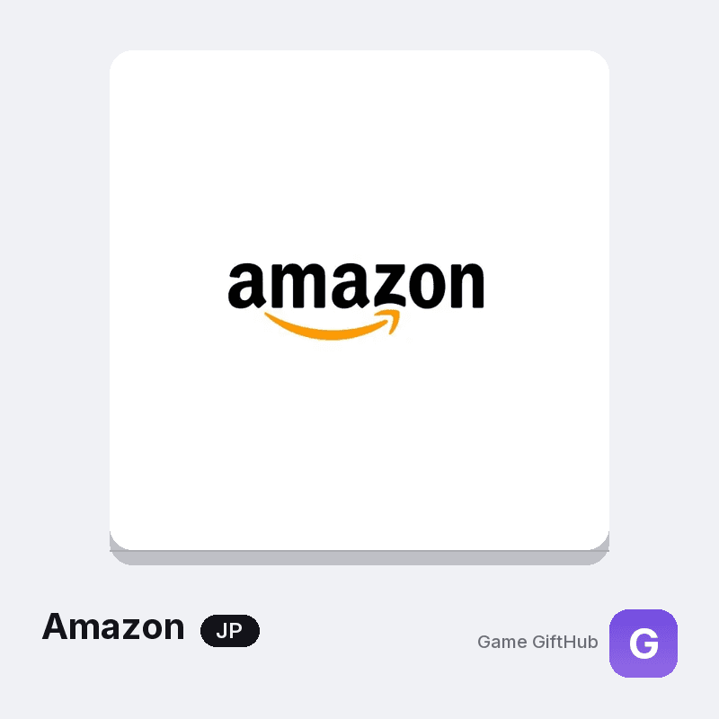 Japan Amazon gift card values from 10 to 100,000 JPY at GameGiftHub