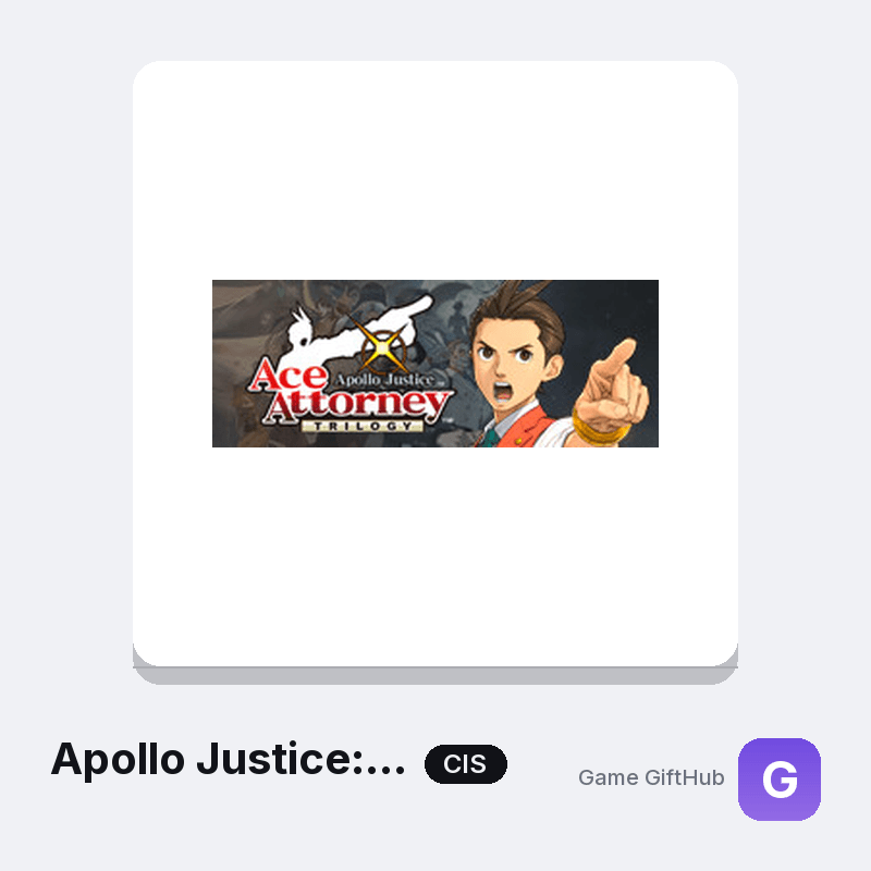 Apollo Justice: Ace Attorney Trilogy CIS Game Key — Other game key at Game GiftHub
