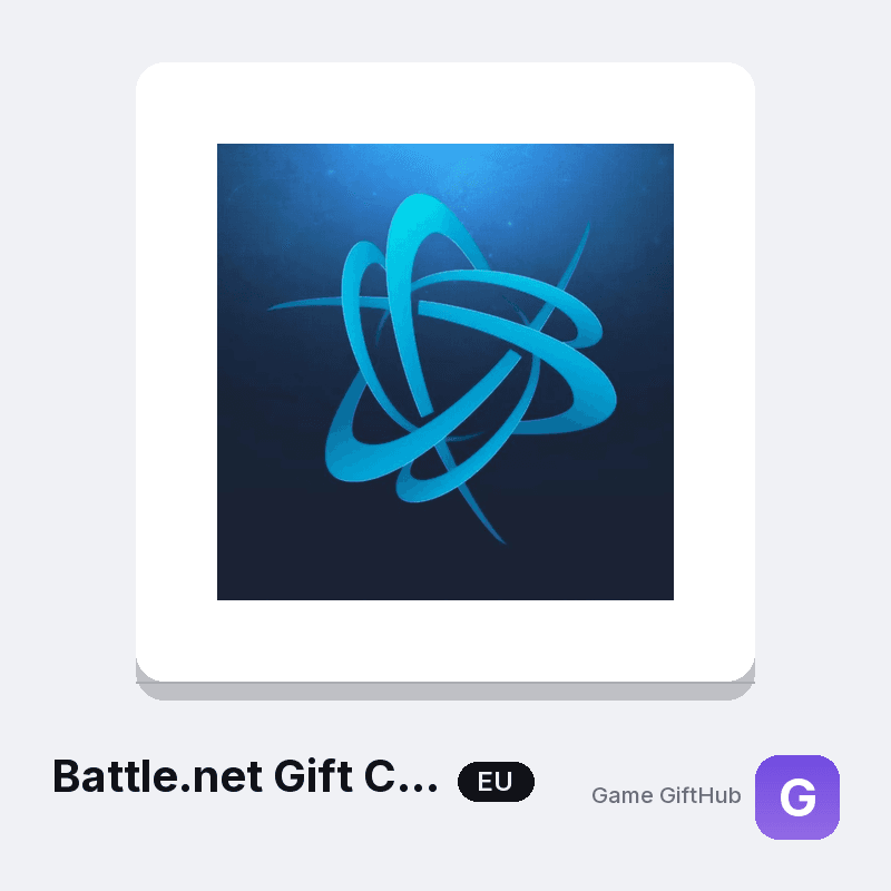 Battle.net Europe EUR gift card code at GameGiftHub
