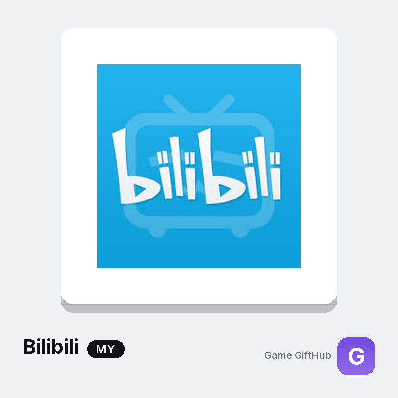 Bilibili Premium code for Malaysia, 1, 3 and 12 month terms, at GameGiftHub
