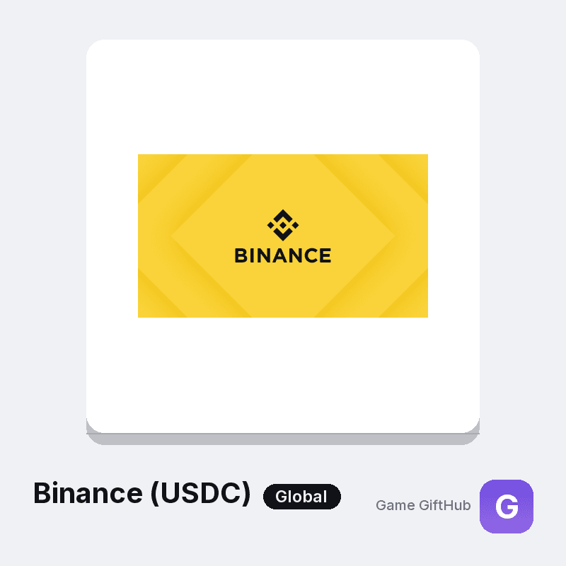 Binance (USDC) Gift Card — Other gift card at Game GiftHub
