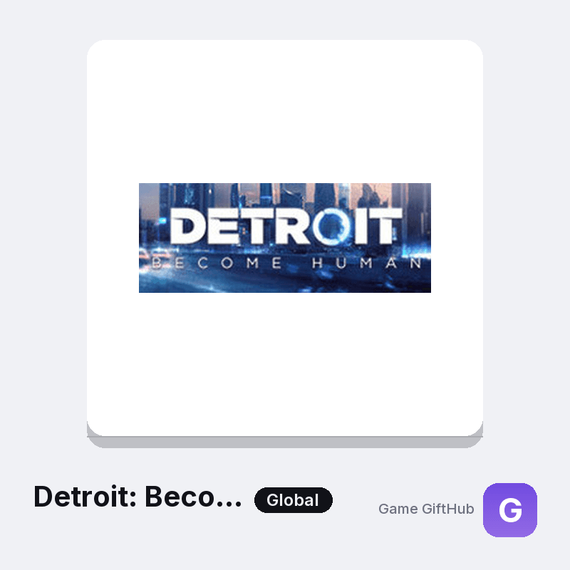 Detroit: Become Human Game Key — Other game key at Game GiftHub