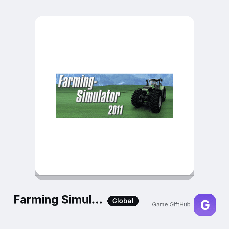 Farming Simulator 2011 Game Key — Other game key at Game GiftHub