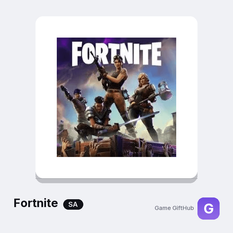 Fortnite V-Bucks Saudi Arabia SAR gift card at GameGiftHub