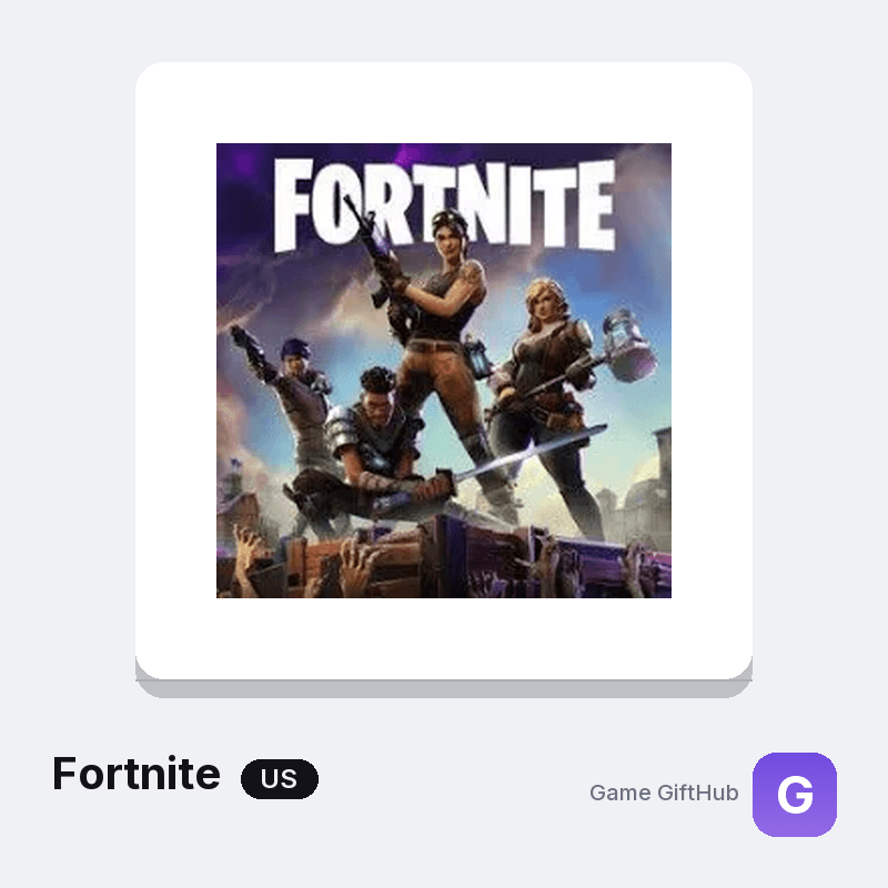 US Fortnite gift card values from 30 to 150 US dollars at GameGiftHub