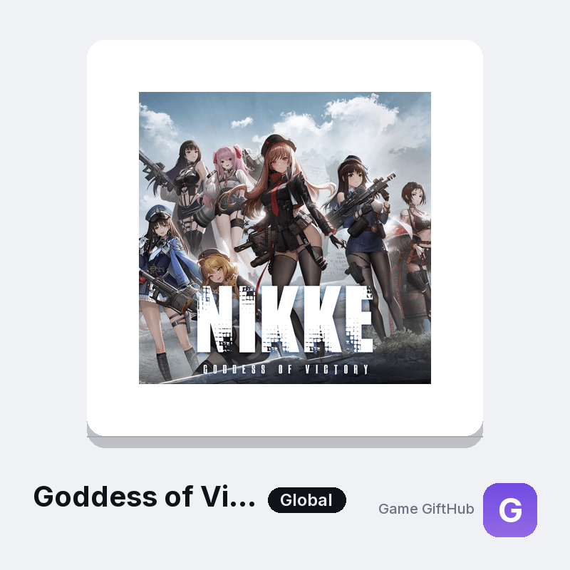 Goddess of Victory: NIKKE Top-Up — Mobile top-up at Game GiftHub