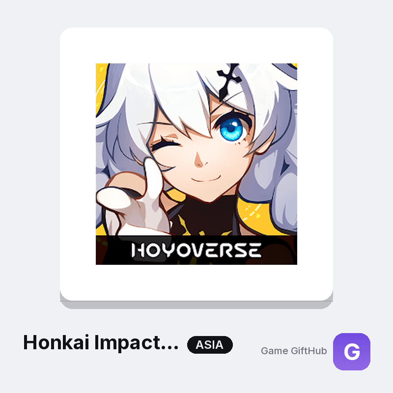 Honkai Impact 3rd Crystals and B-Chips top-up for the Asia server