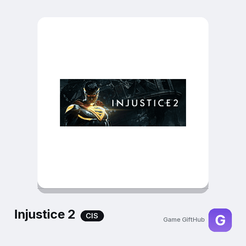 Injustice 2 CIS Game Key — Other game key at Game GiftHub