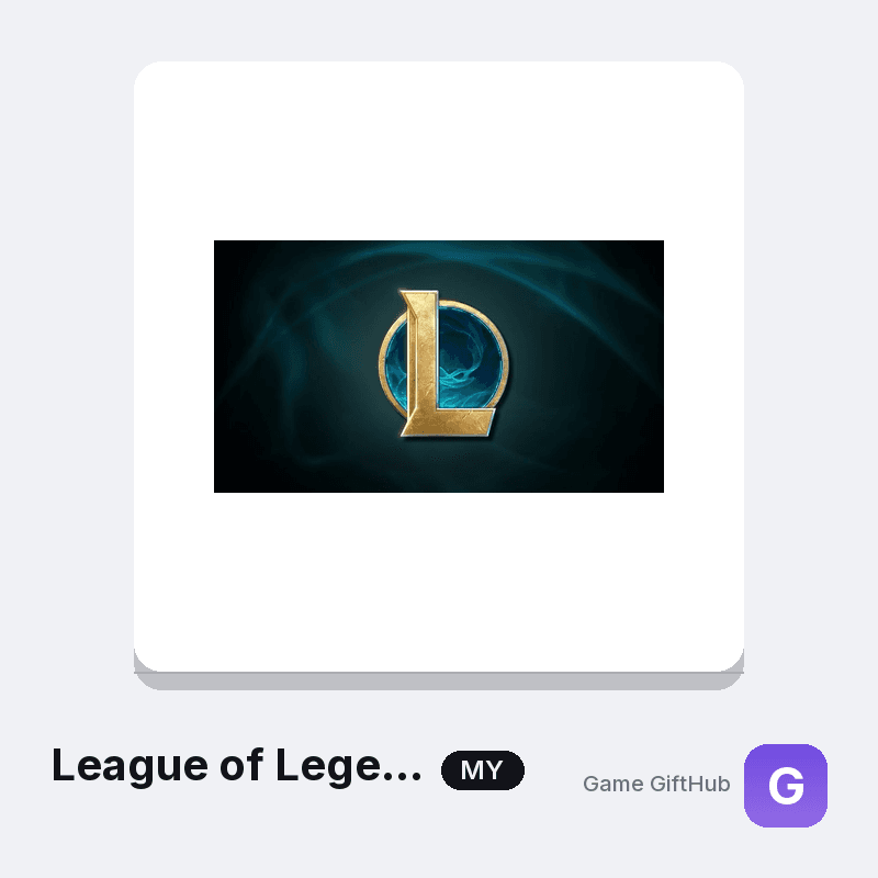 League of Legends RP Malaysia MYR top-up at GameGiftHub