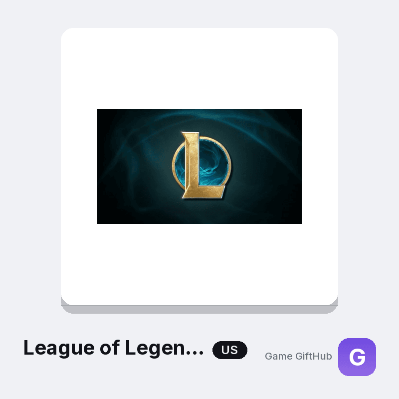League of Legends RP United States USD top-up at GameGiftHub