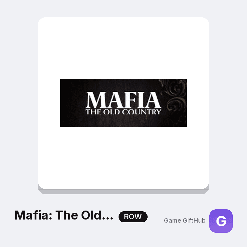 Mafia: The Old Country Game Key — Other game key at Game GiftHub