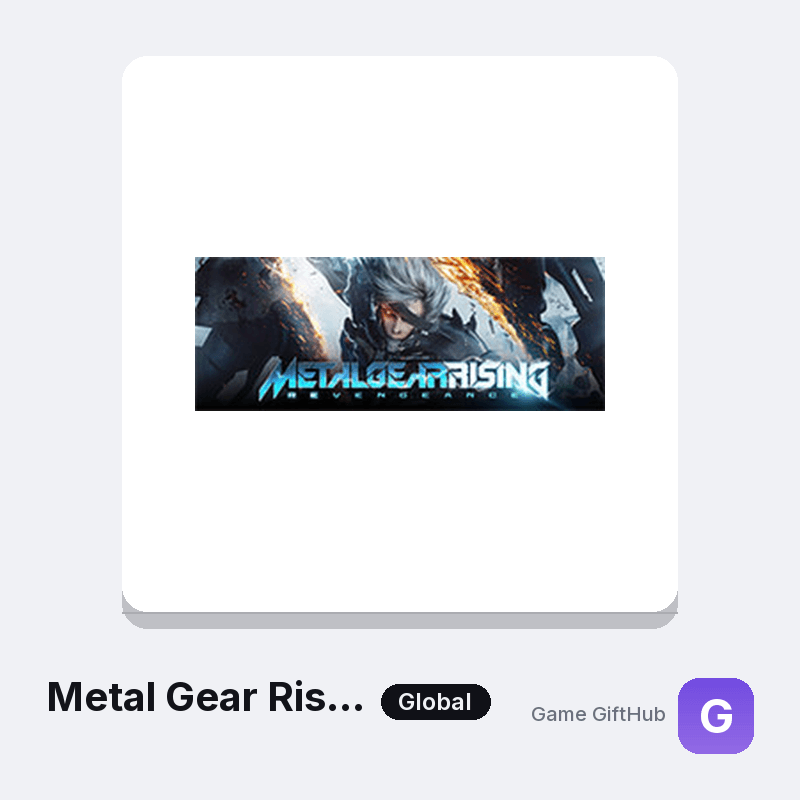 Metal Gear Rising Revengeance Game Key — Other game key at Game GiftHub