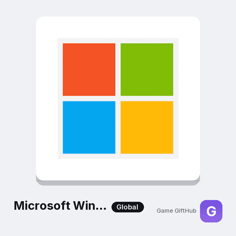 Microsoft Windows license key at GameGiftHub