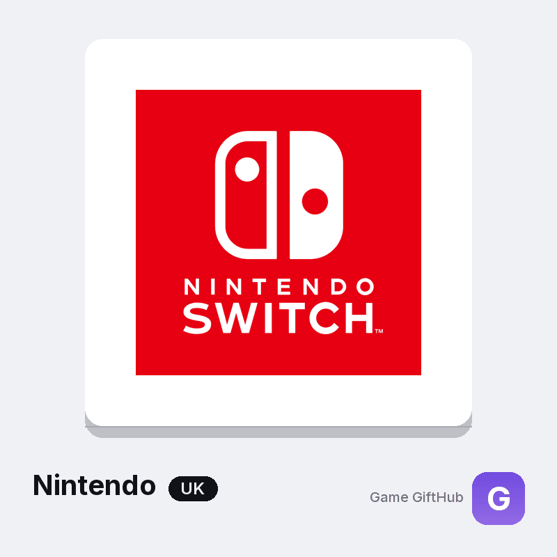 Nintendo eShop United Kingdom GBP gift card at GameGiftHub