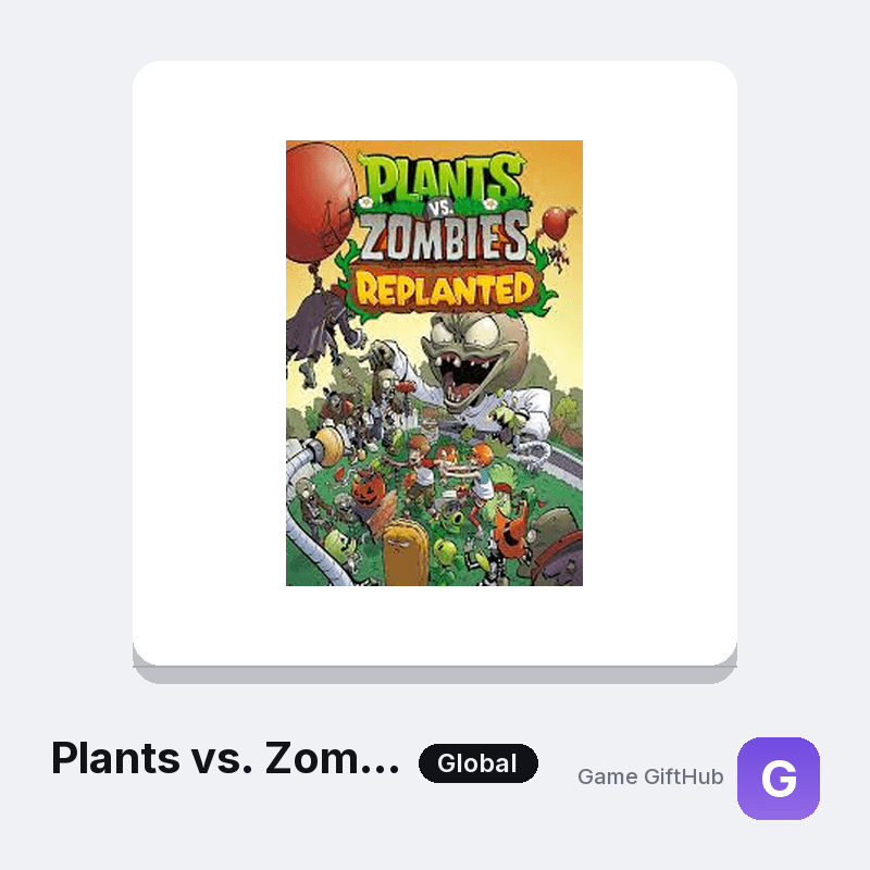 Plants vs. Zombies™: Replanted Game Key — Other game key at Game GiftHub