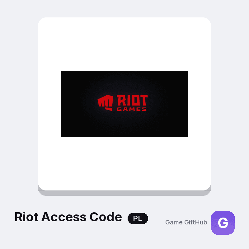 Riot Access Code for Poland — 2 face values delivered as a code