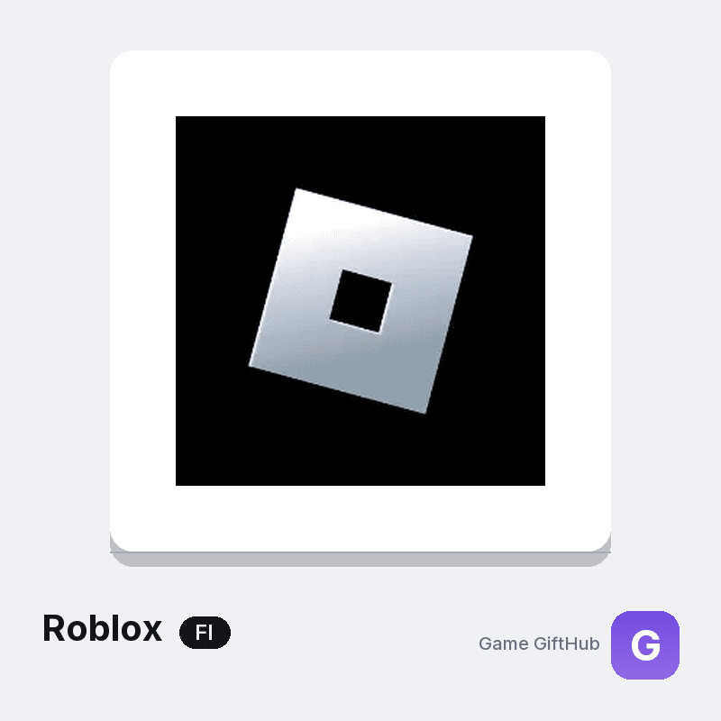 Roblox gift card for Finland in EUR, values from 10 to 100