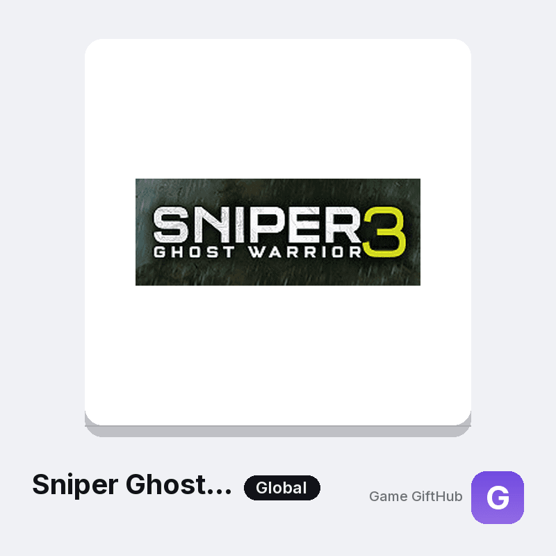 Sniper Ghost Warrior 3 Game Key — Other game key at Game GiftHub