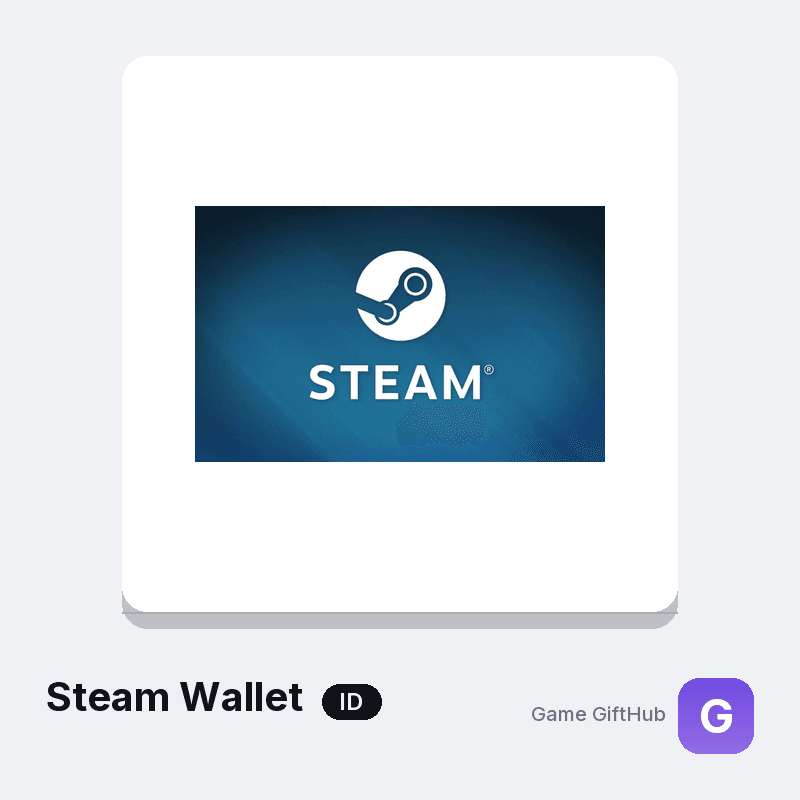 Steam Wallet Indonesia IDR gift card code at GameGiftHub