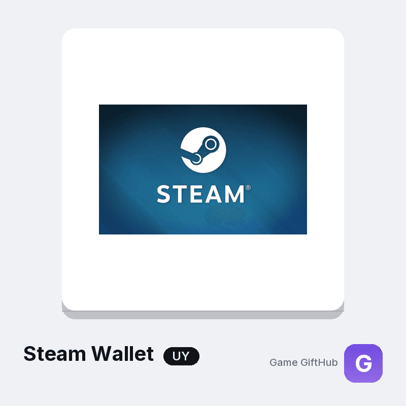 Steam Wallet Uruguay UYU gift card code at GameGiftHub