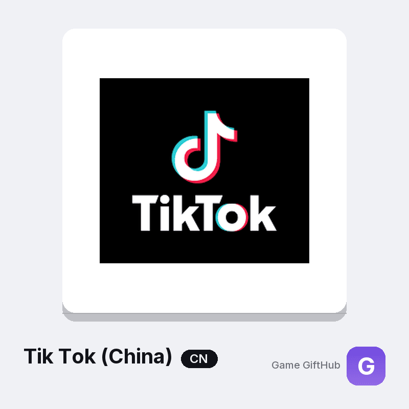 Tik Tok (China) CN Top-Up — Mobile top-up at Game GiftHub
