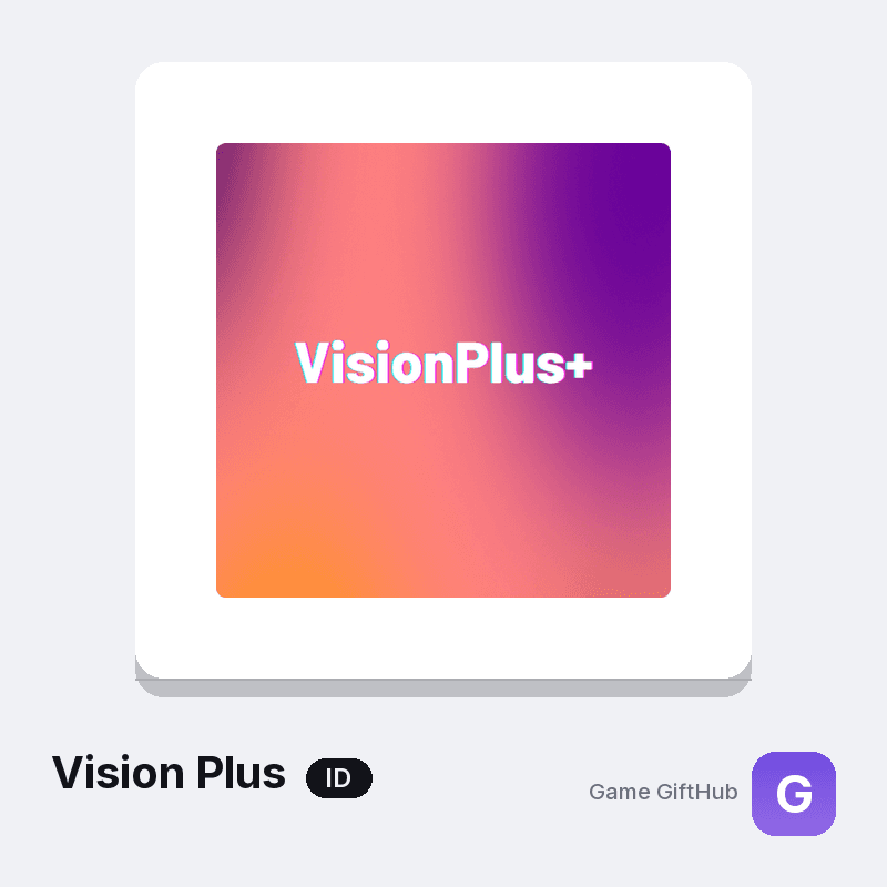 Vision Plus ID Gift Card — Other gift card at Game GiftHub