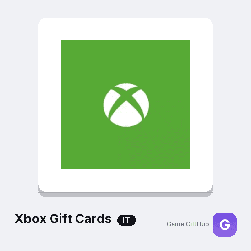 Xbox gift card code for Italy — EUR Microsoft Store credit at GameGiftHub