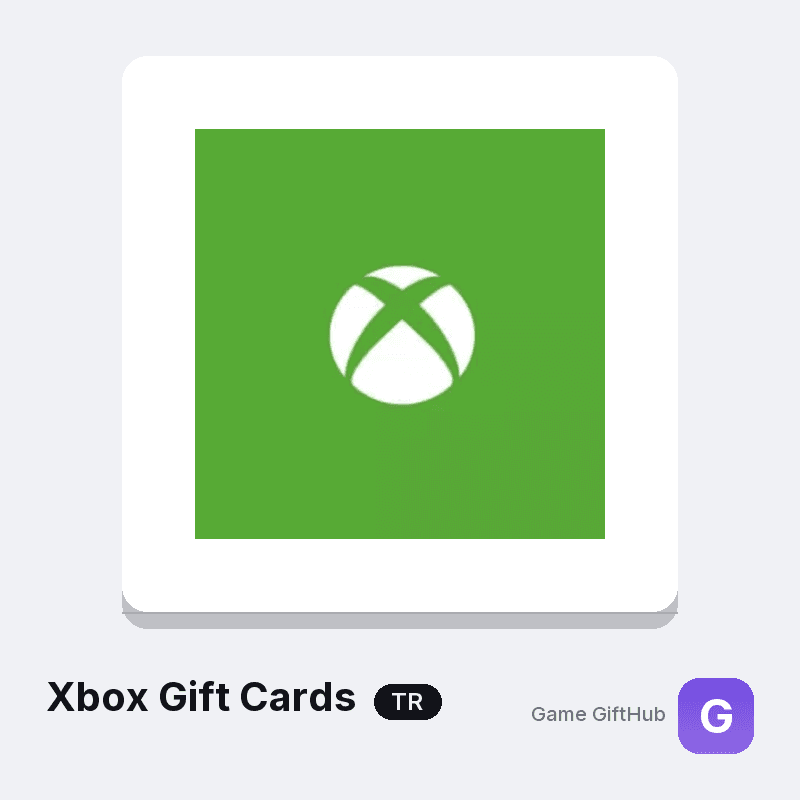 Xbox gift card code for Turkey — TRY Microsoft Store credit at GameGiftHub